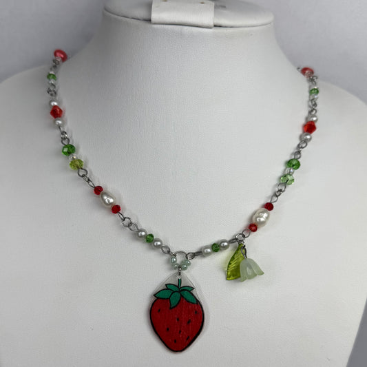 strawberry necklace