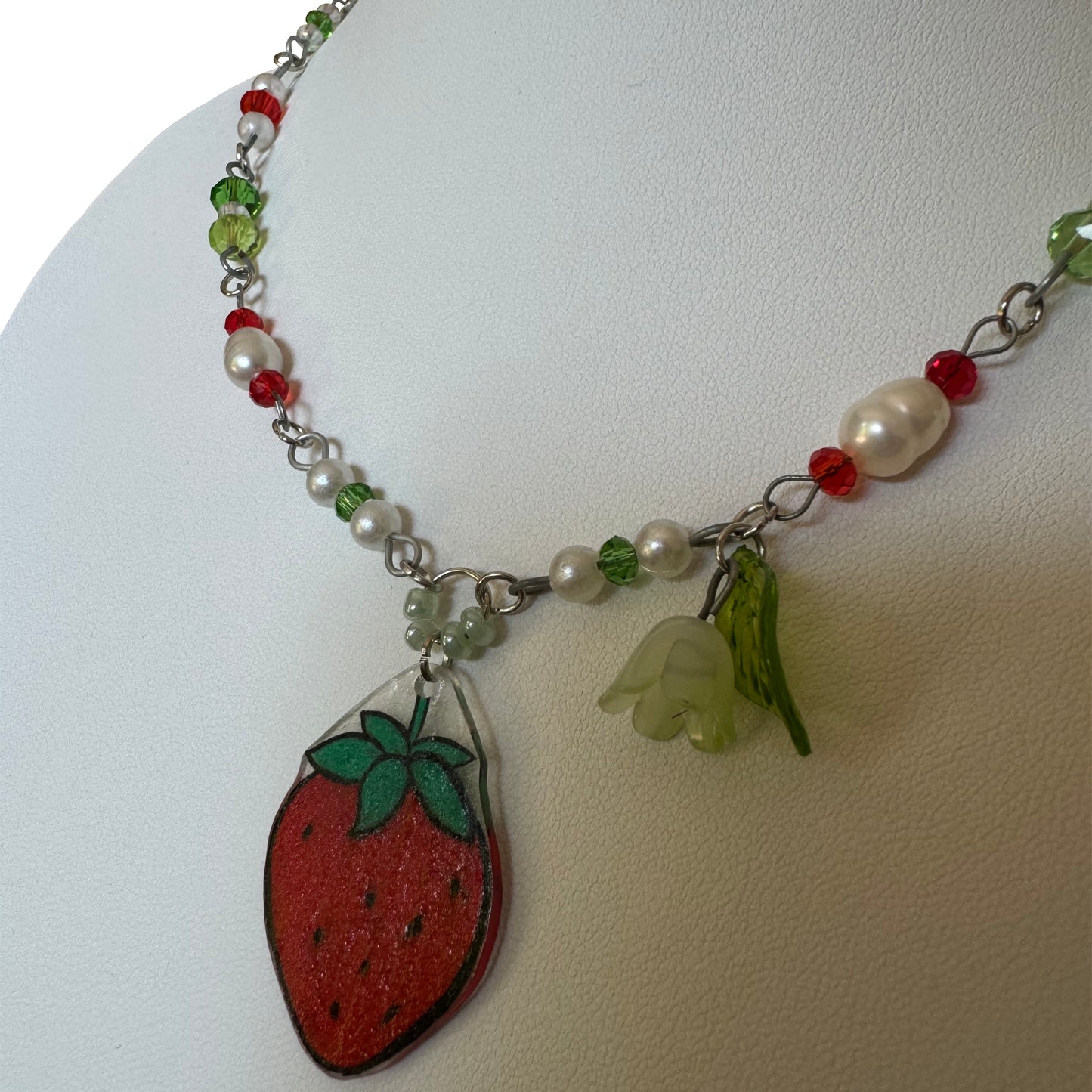 strawberry necklace