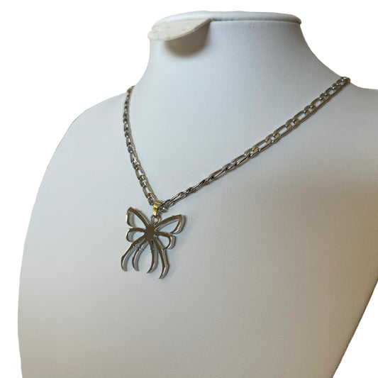 spider bow necklace