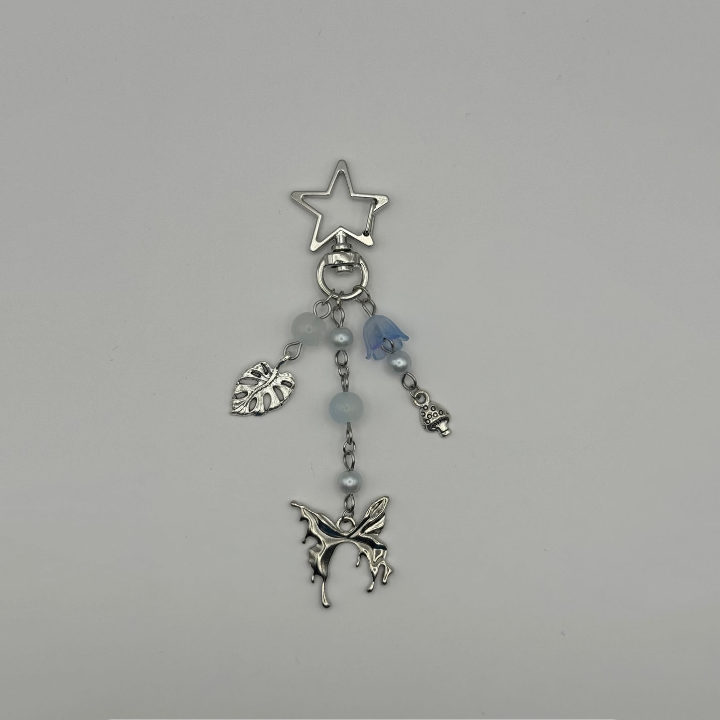 blue butterfly keychain