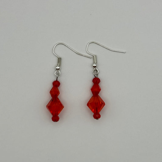 blood drop earrings